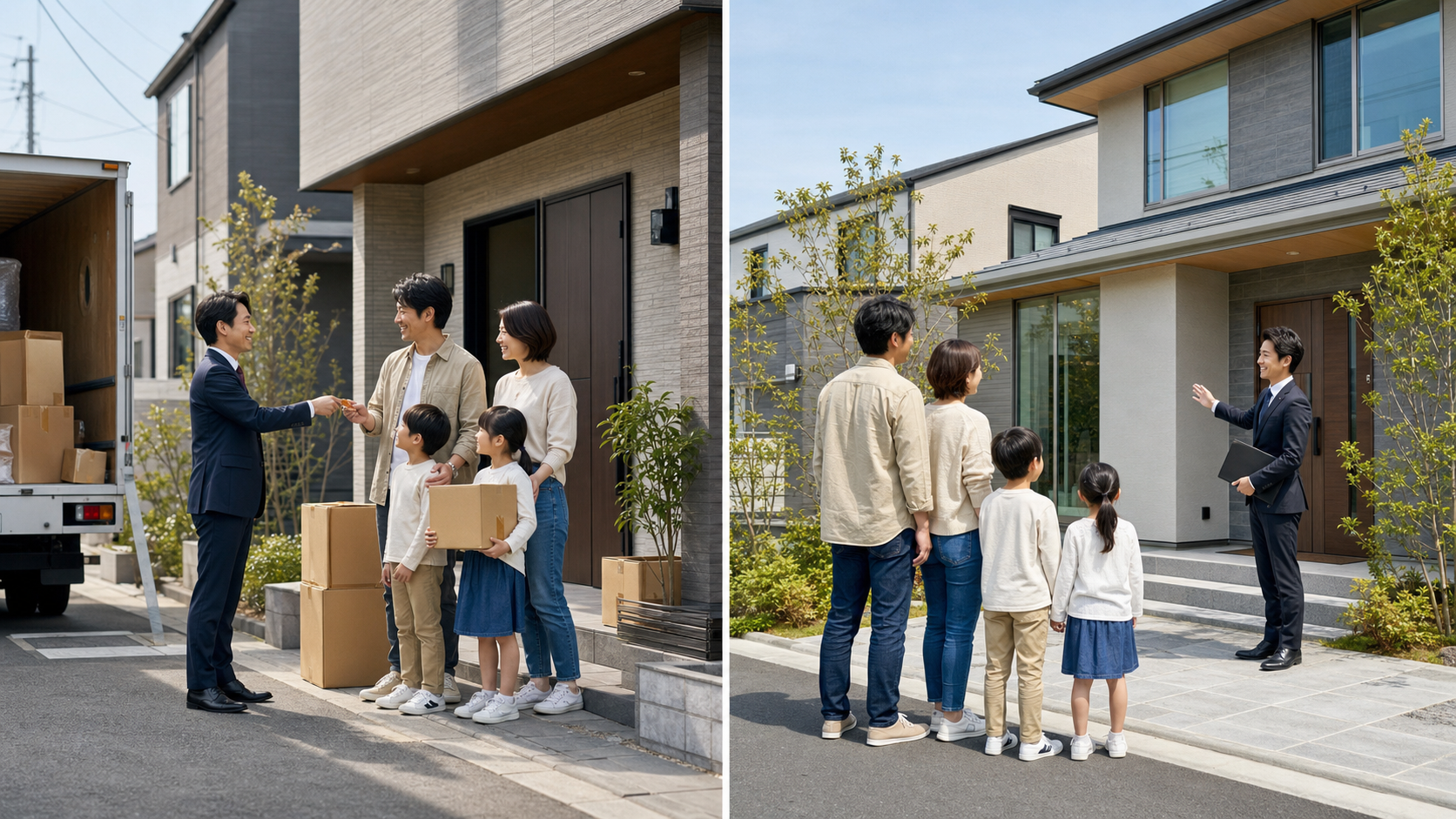 売却先行と購入先行の違いを示す住み替え比較イメージ