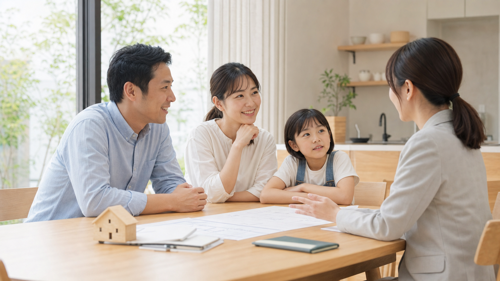 空き家の今後について家族で前向きに話し合うイメージ