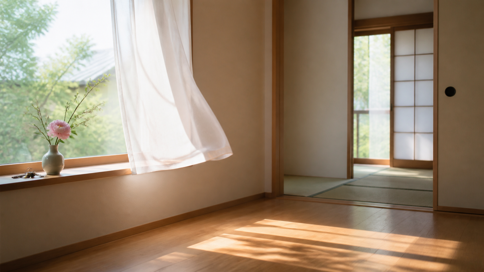 実家じまいを終えて区切りをつけ、前を向くイメージ