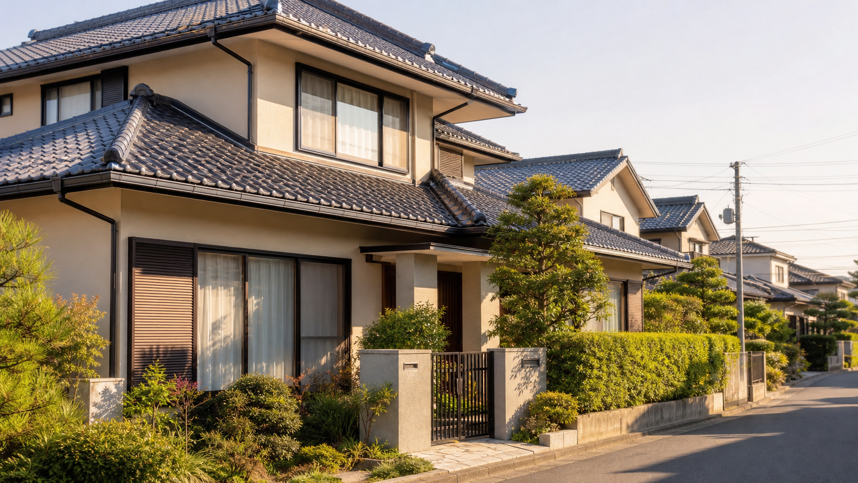 修理を終えて落ち着いた様子の一戸建てのイメージ