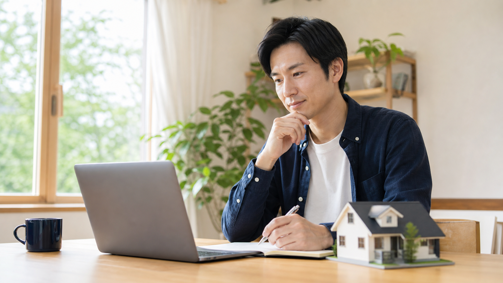リースバックと通常売却を比較しながら次の一歩を考えるイメージ