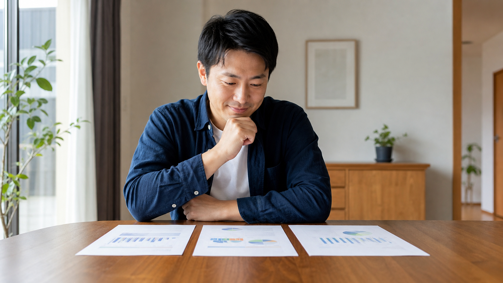 複数社の資産価値の目安を比較して検討する人のイメージ