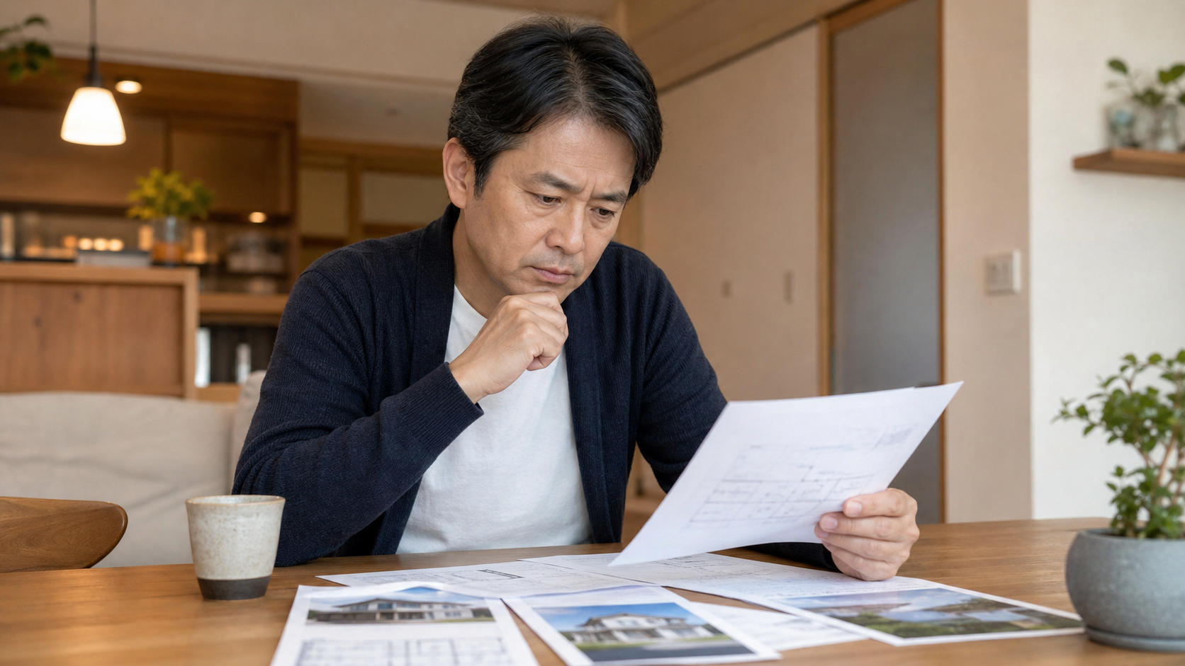 認知症の親の実家の売却について考える子世代のイメージ