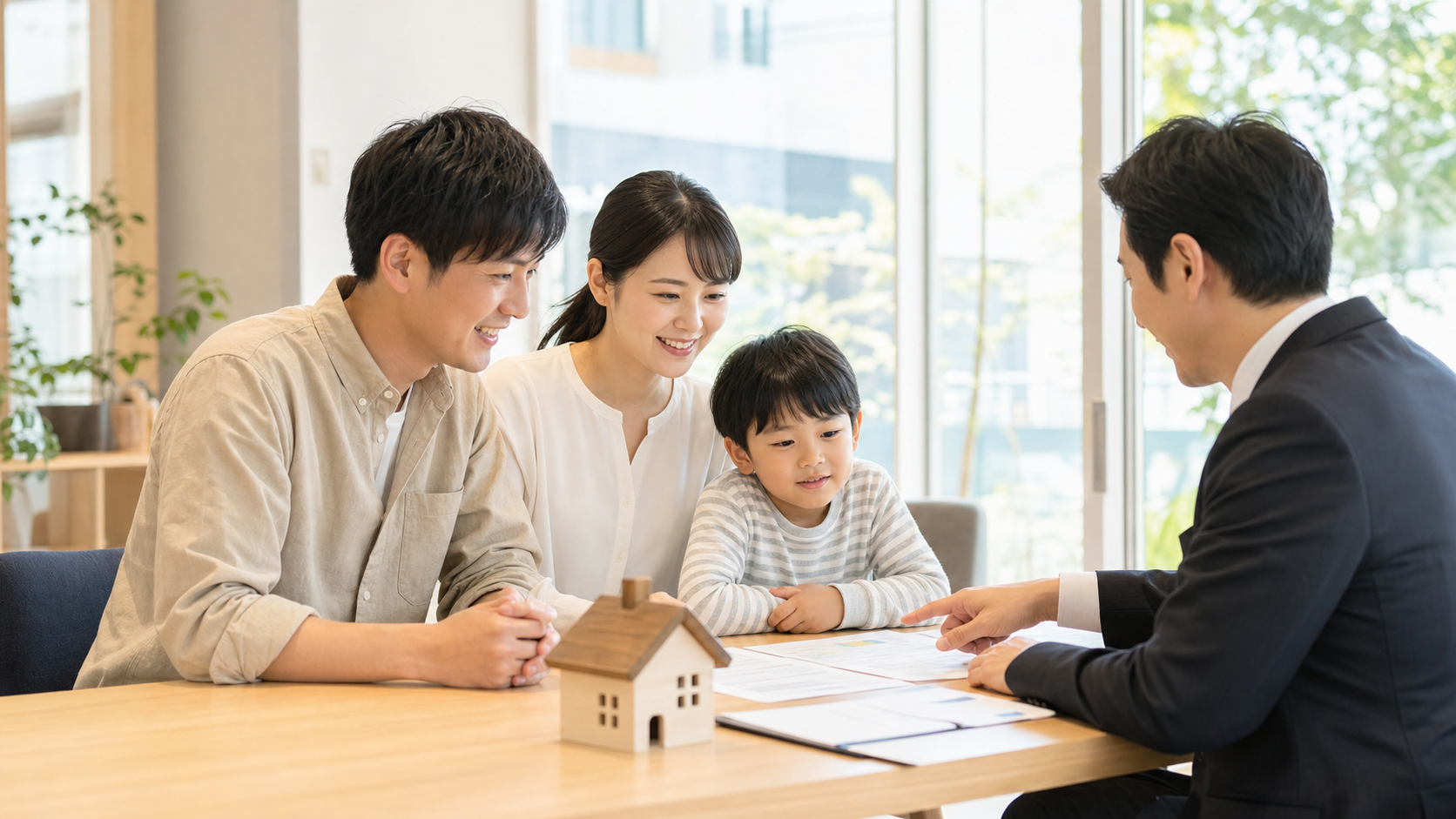 専門家に相談しながら実家の売却を前向きに進める人のイメージ