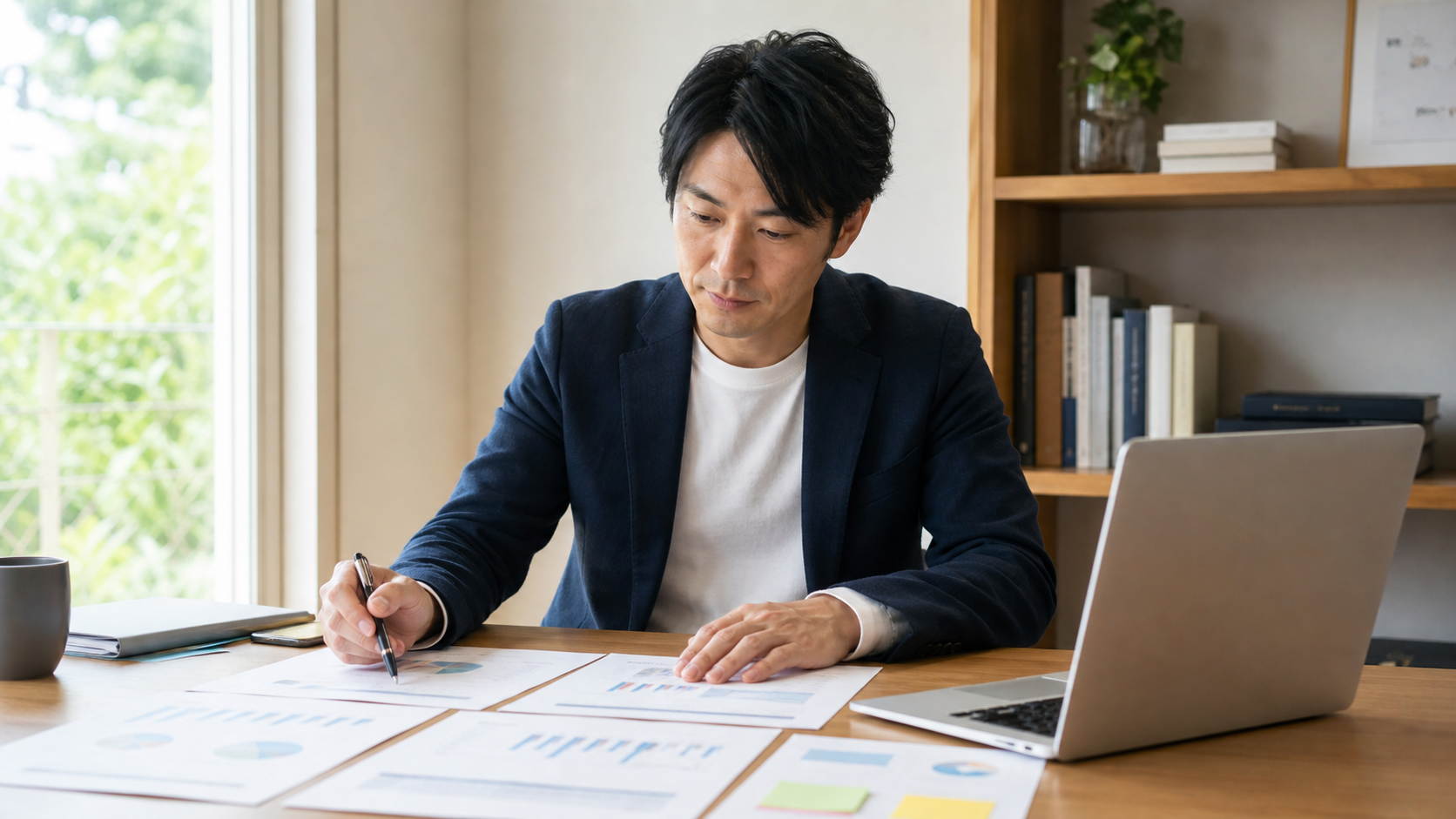 複数の不動産会社の提案を見比べて検討するイメージ