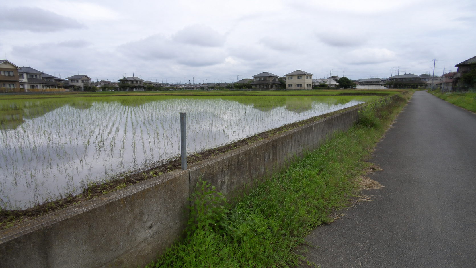 水田や高低差のある農地は宅地化に時間がかかりやすいことを示すイメージ
